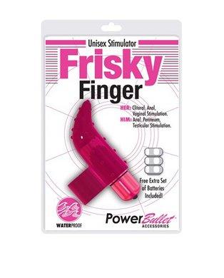 Frisky Finger Massager W/power Bullet Pink