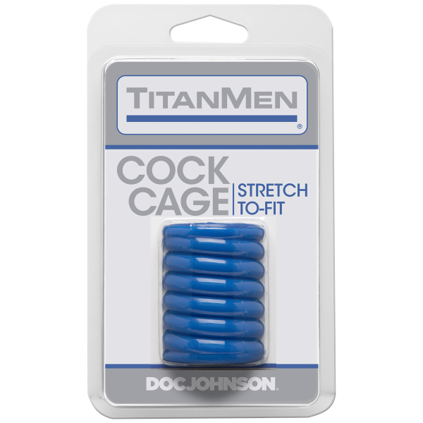 Titanmen Cock Cage Blue