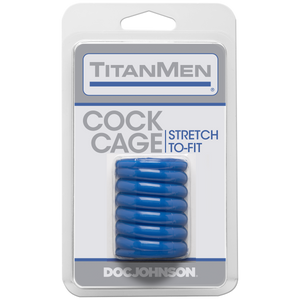 Titanmen Cock Cage Blue