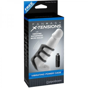 Fantasy X-Tensions Vibrating Power Cage Black