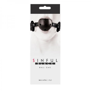 Sinful Black Ball Gag