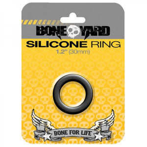 Boneyard Silicone Ring 1.2 inches Black